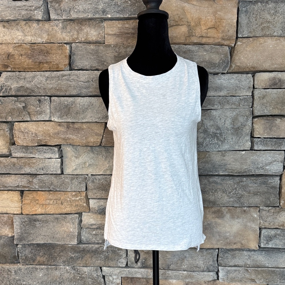 ZARA - Heathered Grey Sleeveless Top